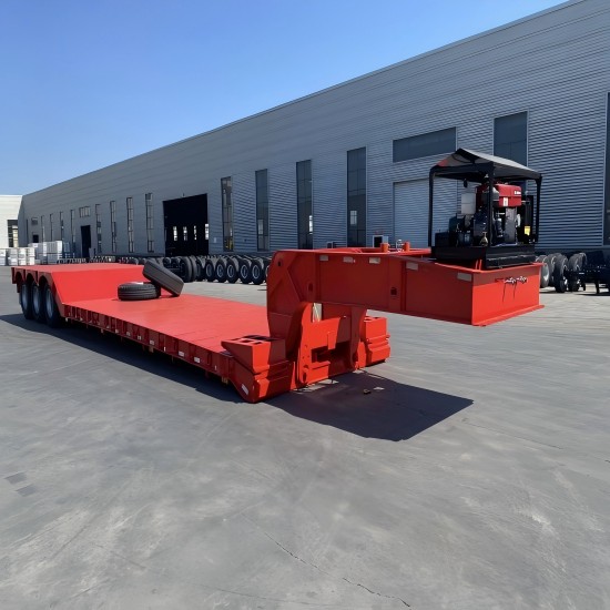 China Lowboy Gooseneck Trailer Factory