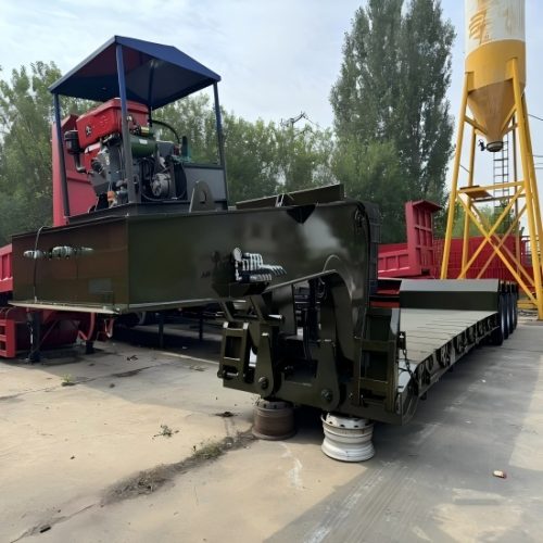 Front Loading Gooseneck Semi Trailer