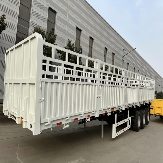 Tri Axle Stake Livestock Trailer