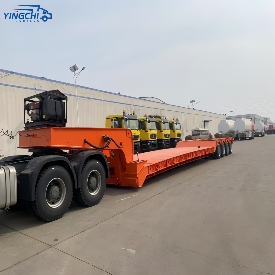 4 Line 8 Axle Detach Lowboy Trailer