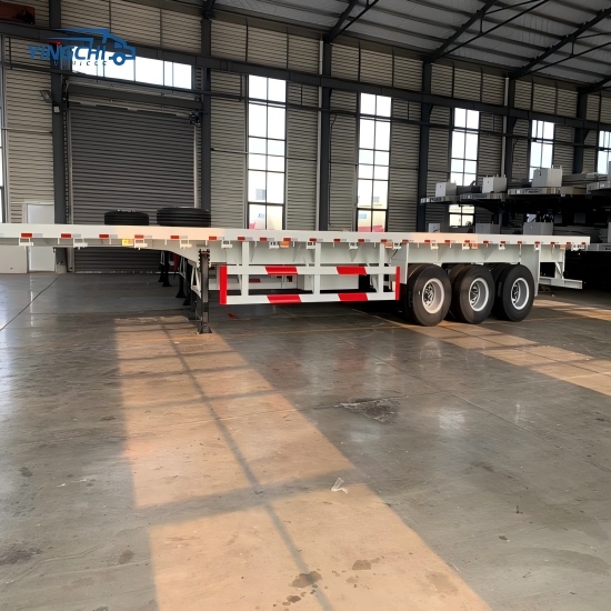 Tri Axle Flatbed Tractor Trailer